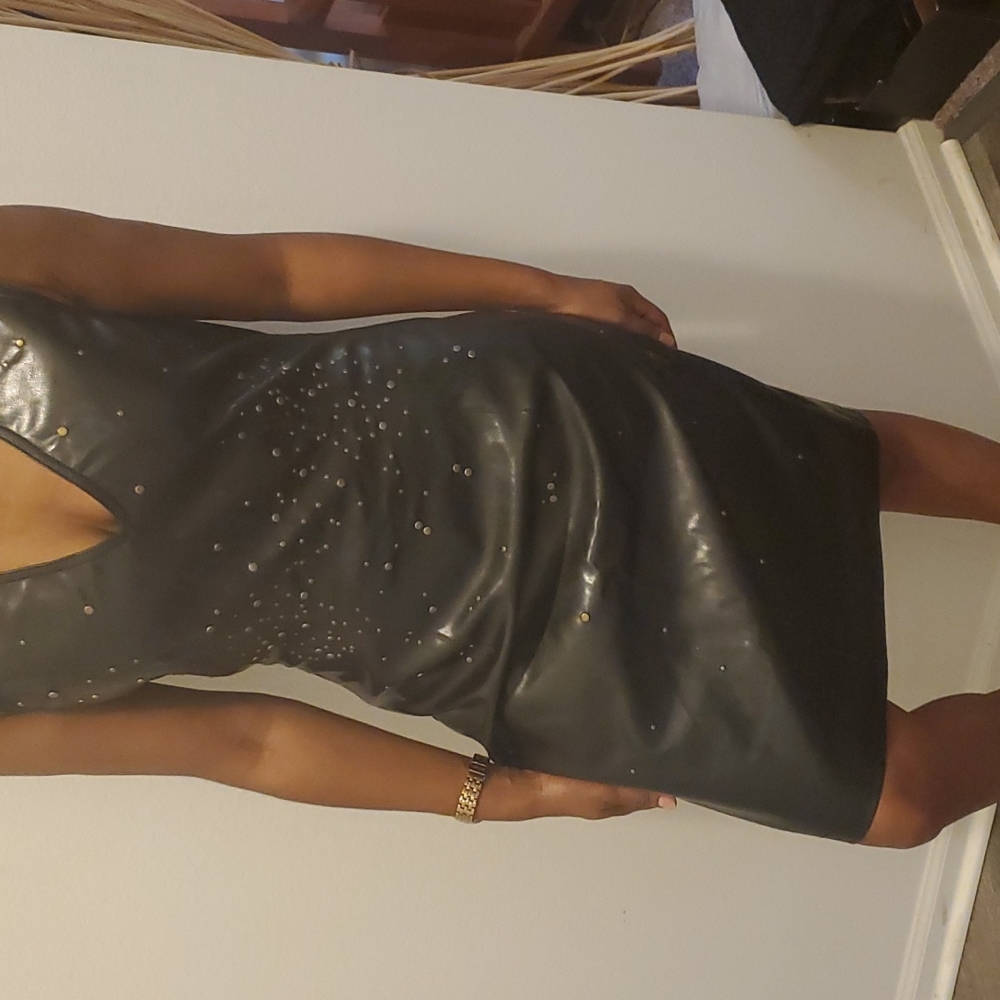 M0SHINO Vintage Leather Dress